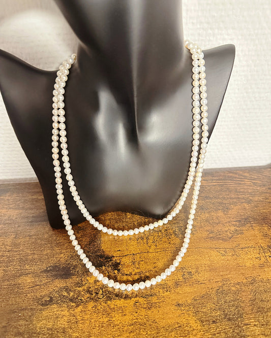 Handgefertigte Süßwasserperlenkette für Damen