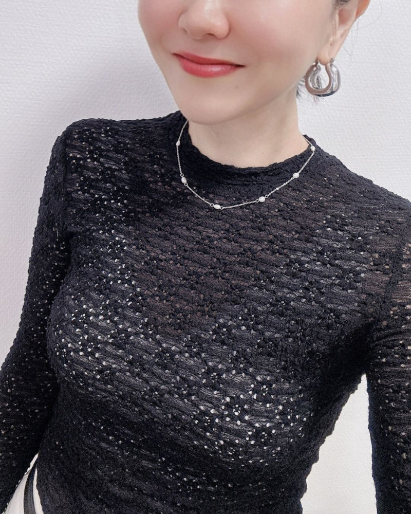 Hochwertige Edelstahl_Halskette_mit_Süßwasserperlen_Tragebild